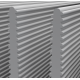 Алюмінієвий радіаторний профіль 122х36,7 без покриття рифлений