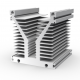 Aluminum radiator profile 126x136 without coating