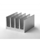 Aluminum radiator profile 42x26 without coating