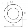 Алюмінієва труба кругла 18х3,5 без покриття