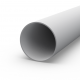 Round aluminum pipe 75x2 without coating