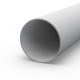 Round aluminum pipe 80x2 without coating