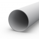 Round aluminum pipe 85x2 without coating