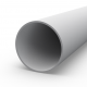 Round aluminum pipe 95x3 without coating