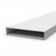 Aluminum rectangular pipe 200x40x3 without coating