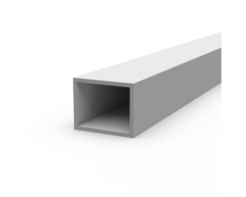 Aluminum rectangular pipe 25x20x1.5 without coating - Фото №2