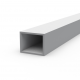 Aluminum rectangular pipe 25x20x1.5 without coating