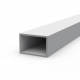 Aluminum rectangular pipe 30x20x1.5 without coating