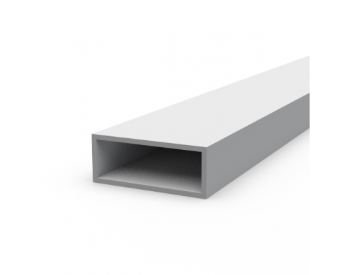 Aluminum rectangular pipe 50x20x2 without coating - Фото №2