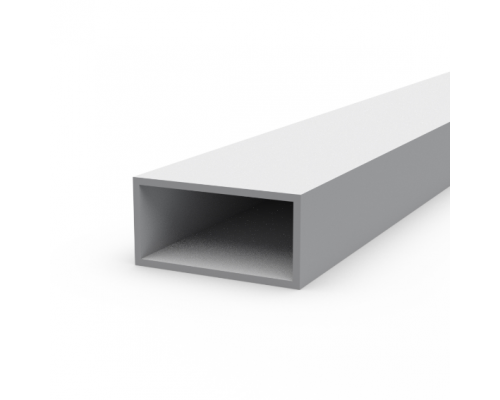 Aluminum rectangular pipe 50x25x2 without coating - Фото №2