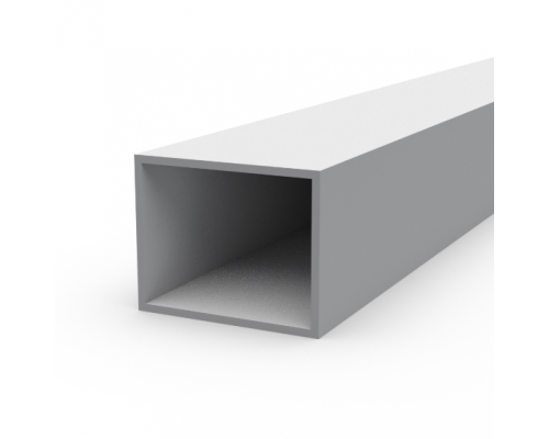 Aluminum rectangular pipe 50x40x2 without coating - Фото №2