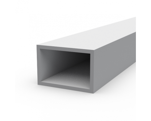 Aluminum rectangular pipe 60x40x3.5 without coating - Фото №2