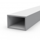 Aluminum rectangular pipe 60x40x3.5 without coating