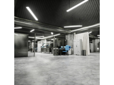 Modern linear lighting of a garage or workshop with your own hands
