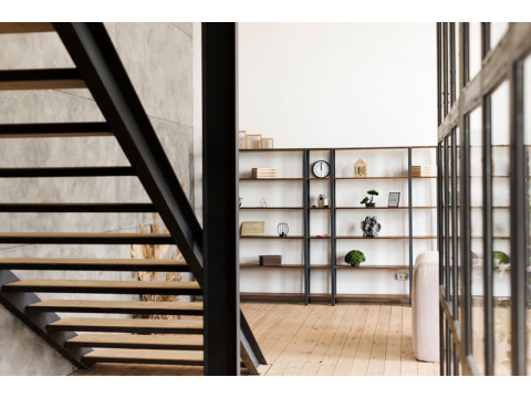 Minimalist interiors with aluminum profiles