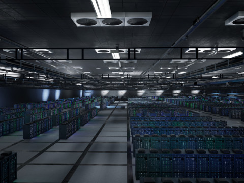 Aluminum elements for creating server racks with passive cooling