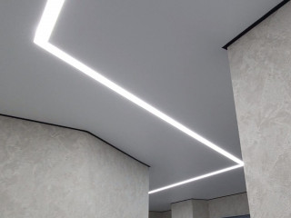 The use of aluminum profiles for suspended ceilings in the interior